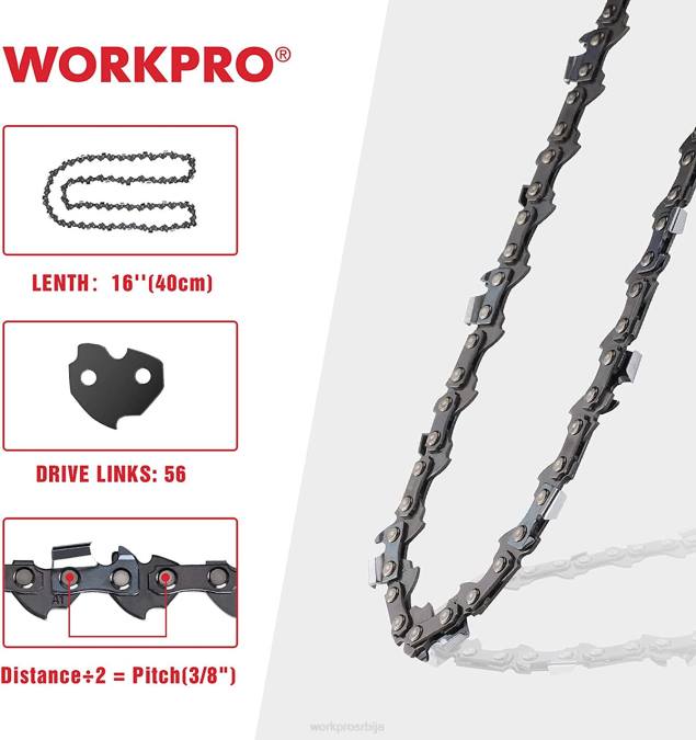 корисним WORKPRO 2 ланац за моторну тестеру, 3/8