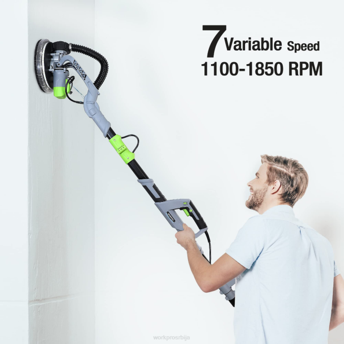 морден WORKPRO 720в електрична брусилица за суве зидове са вакуумом оруђе 2200228