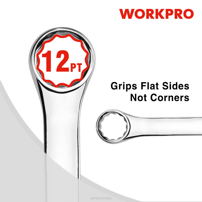 Нова WORKPRO 12 ком метричких 8-19 мм, врхунски цр-в комбиновани сет кључева оруђе 220095