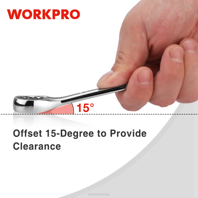 Нова WORKPRO 12 ком метричких 8-19 мм, врхунски цр-в комбиновани сет кључева оруђе 220095