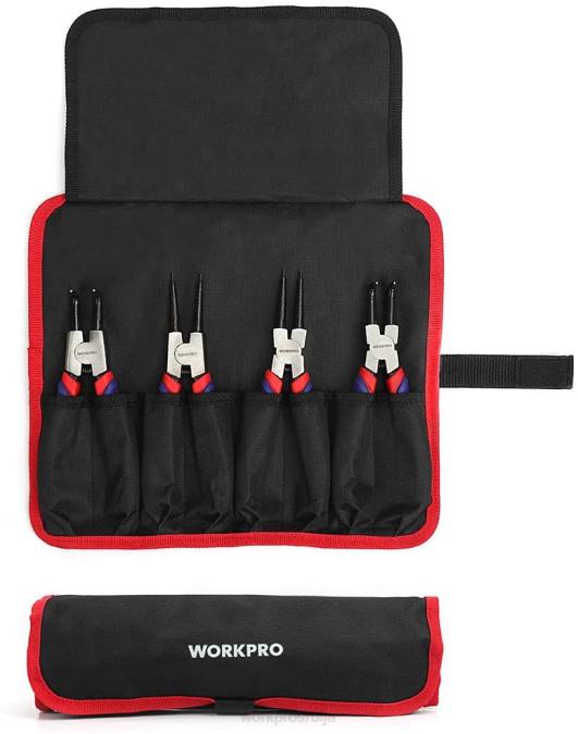 корисним WORKPRO 4 ком клешта за прстенове са кесом за одлагање оруђе 220067