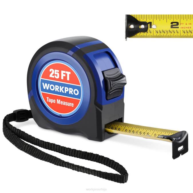 користан WORKPRO мерач траке 25 стопа оруђе 2200112