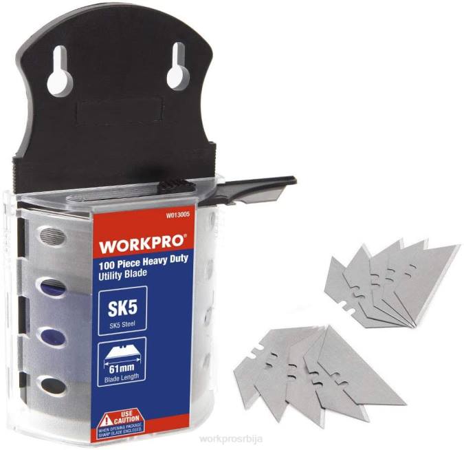 корисним WORKPRO 100 ком оштрица ножева ск5 челика са дозатором оруђе 220040