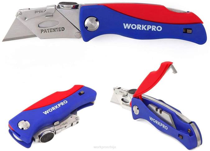 корисним WORKPRO преклопни нож за брзо мењање кутија оруђе 220050