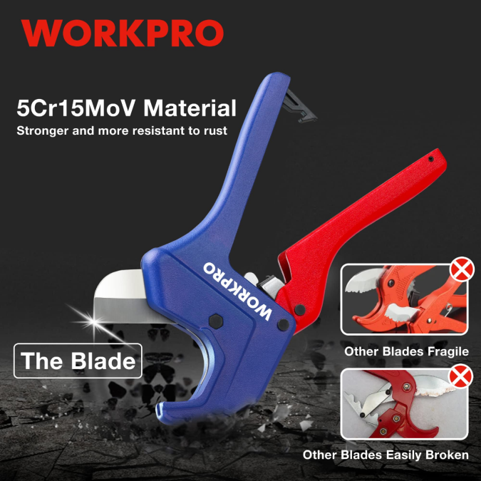 корисним WORKPRO алат за резање ПВЦ цеви са рацхет оруђе 2200155