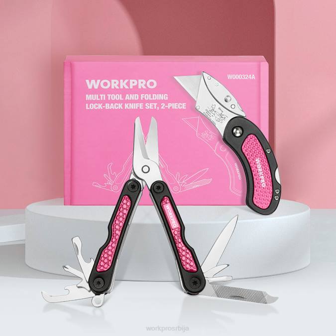 розе WORKPRO помоћни нож и вишенаменски сет алата оруђе 220044
