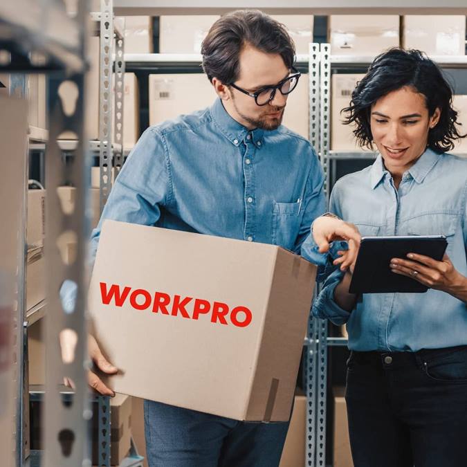 користан WORKPRO 5-слојни регал за складиштење, подесиви сталак за складиштење тешка полица од алуминијумске легуре складиште 22009
