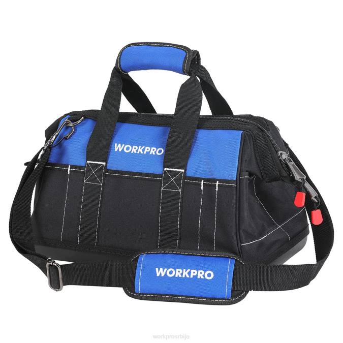 корисним WORKPRO Торба за алат ширине 16 инча са водоотпорном ливеном базом складиште 220034