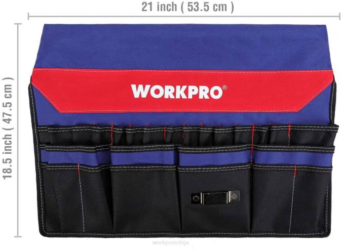 користан WORKPRO Организатор алата са кантом са 51 џепом (алати нису укључени) складиште 220020