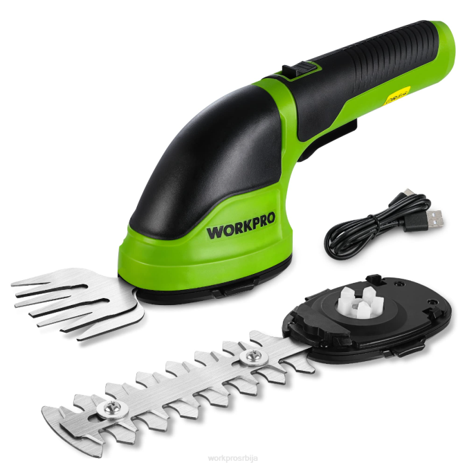 розе/зелена/бела WORKPRO 2 у 1 ручне 3,6 В електричне бежичне тример маказе за живу ограду/резач траве оруђе 2200268