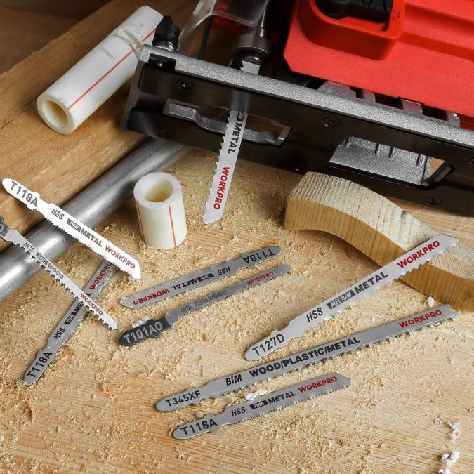 користан WORKPRO Сет листова убодне тестере са 25 комада са торбом за одлагање оруђе 2200210