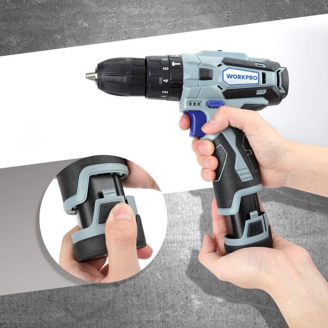 користан WORKPRO 12в 2.0ах литијум-јонска батерија оруђе 2200224