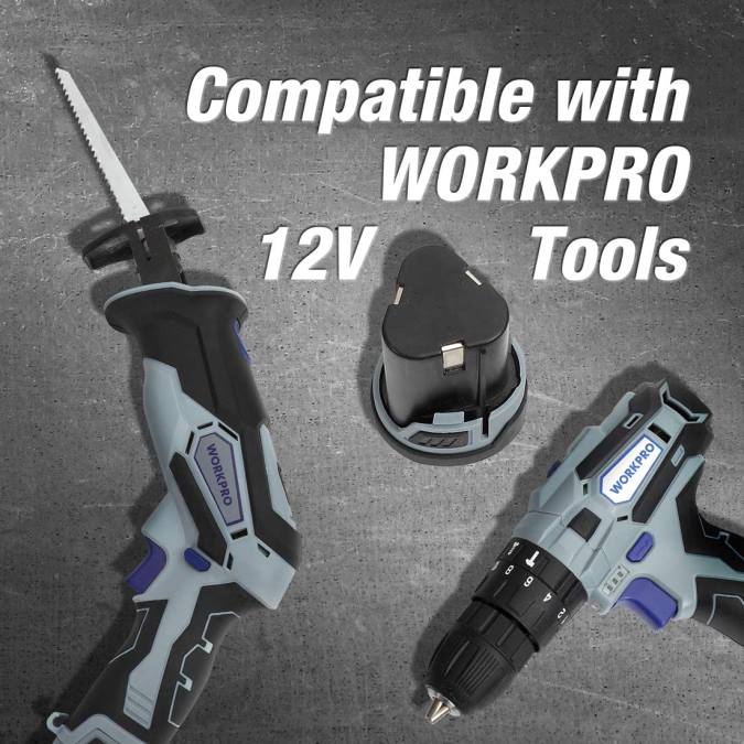 користан WORKPRO 12в 2.0ах литијум-јонска батерија оруђе 2200224