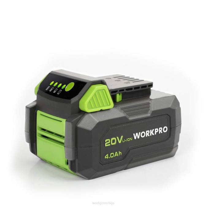 морден WORKPRO 20в 4.0ах литијум-јонска батерија оруђе 2200217