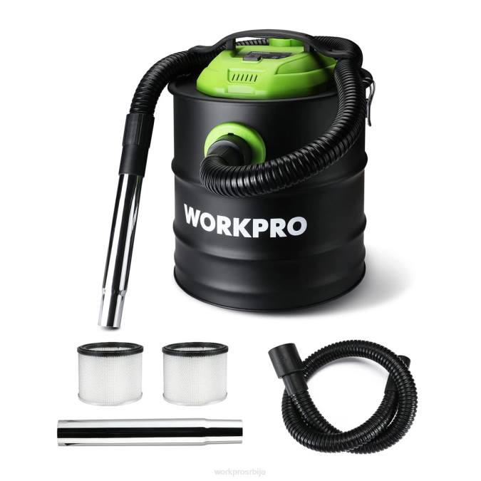 користан WORKPRO Усисивач пепела од 5,2 галона, усисивач за пепео од 5,5 коњских снага са хепа филтером оруђе 2200212