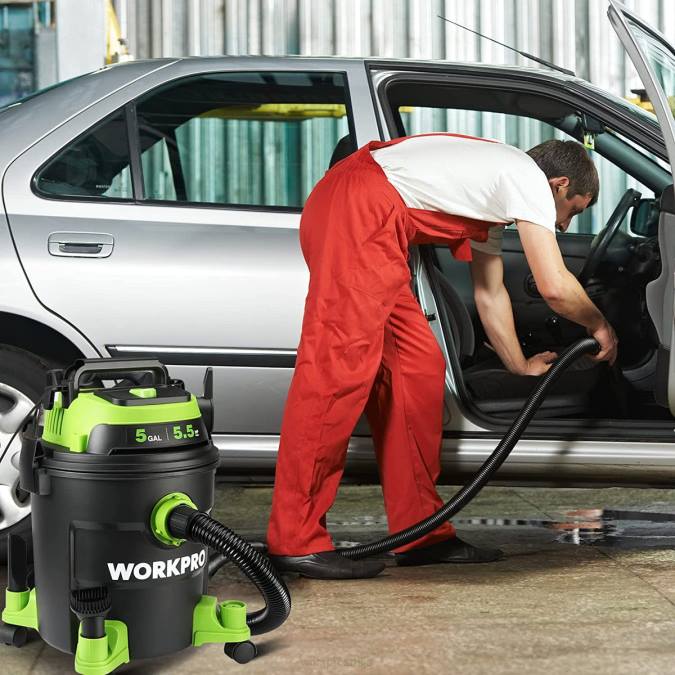 морден WORKPRO Продавни усисивач од 5 галона, усисивач од 5,5 вршних коњских снага са хепа филтером, цревом и прибором оруђе 2200214