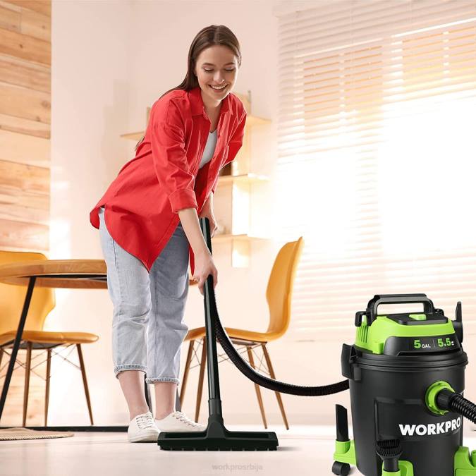 морден WORKPRO Продавни усисивач од 5 галона, усисивач од 5,5 вршних коњских снага са хепа филтером, цревом и прибором оруђе 2200214